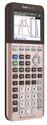 Texas Instruments TI-84 Plus CE 10-Digit Graphing Calculator, Rose Gold (84CEPY/TBL/K)