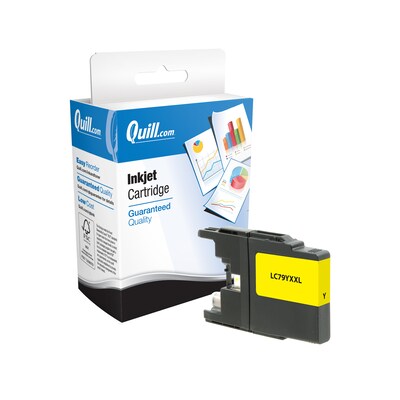 Quill Brand® Compatible Yellow Extra High Yield Ink Cartridge Replacement for Brother LC79XXL (LC79Y
