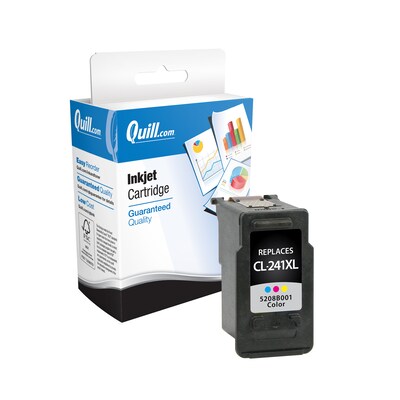 Quill Brand® Remanufactured Tri-Color High Yield Ink Cartridge Replacement for Canon CL-241XL (5208B