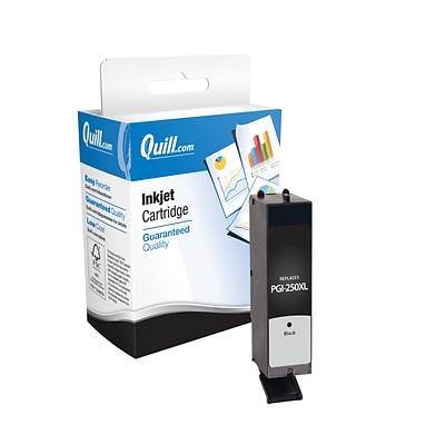 Quill Brand® Canon PGI-250/CLI-251 Remanufactured Black Ink Cartridge, High Yield (6432B001) (Lifetime Warranty)
