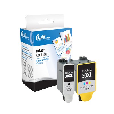 Quill Brand® Remanufactured Black/Color High Yield Ink Cartridge Replacement for Kodak 30XL (8257131), 2/Pk (Lifetime Warranty)