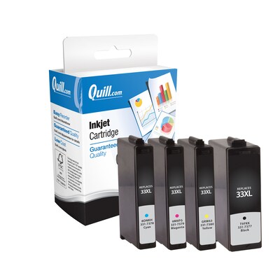 Quill Brand® Dell 33 Remanufactured Black Laser Toner Cartridge, Standard Yield (331-7377) (Lifetime Warranty)