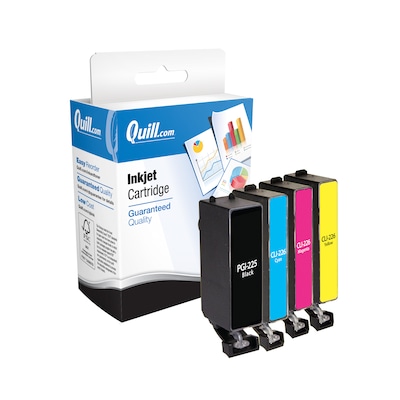 Quill Brand® Remanufactured Black/C/M/Y Standard Yield Ink Cartridge Replacement for Canon PGI-225/C