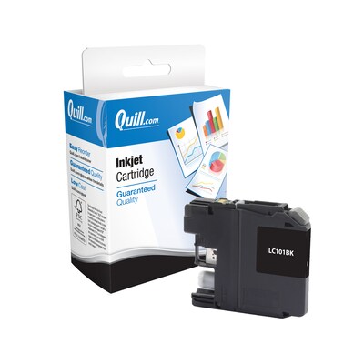 Quill Brand® Compatible Black Standard Yield Ink Cartridge Replacement for Brother LC101 (LC101BK) (Lifetime Warranty)