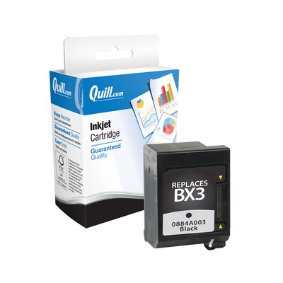 Quill Brand® Remanufactured Black Standard Yield Ink Cartridge Replacement for Canon BX-3 (0884A314) (Lifetime Warranty)