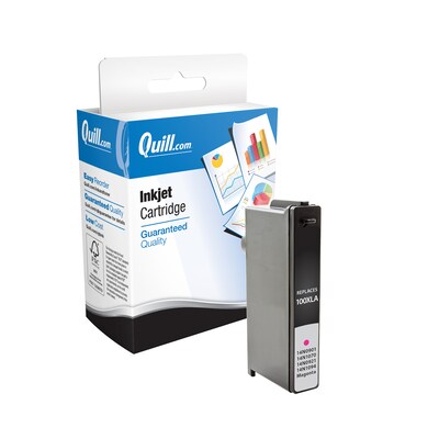 Quill Brand® Remanufactured Magenta High Yield Ink Cartridge Replacement for Lexmark 100XL (14N1094) (Lifetime Warranty)