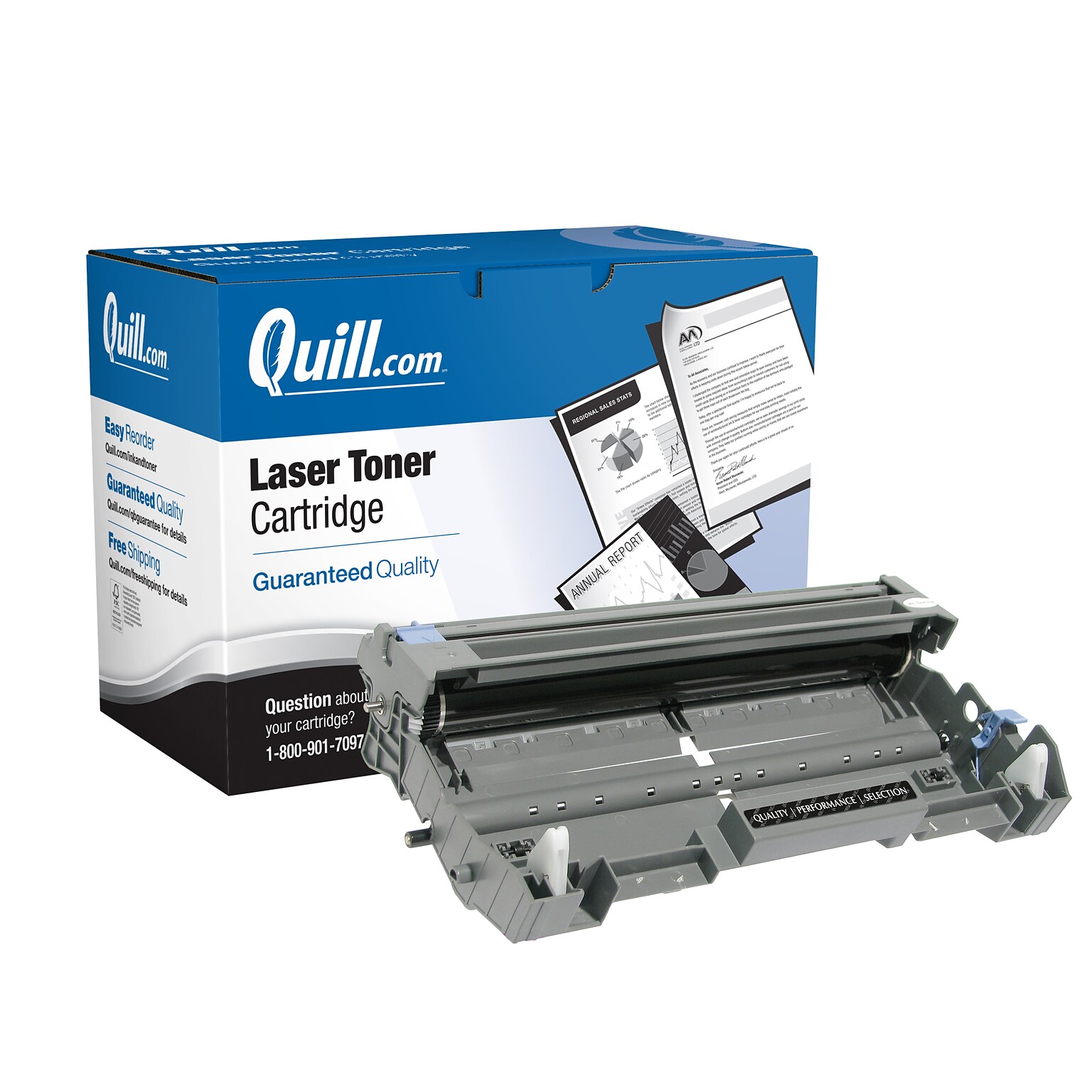 Quill Brand Remanufactured Brother® DR620 Black Drum Unit (Lifetime Warranty)