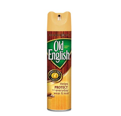 Old English Furniture Polish, Almond Scent, 12.5 oz Aerosol Spray, 12/Carton
