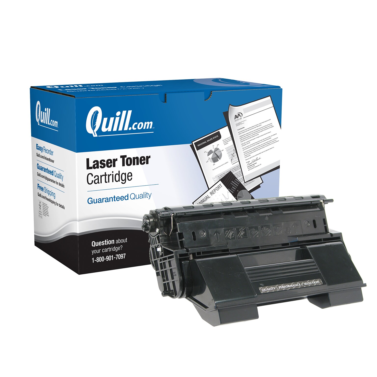 Quill Brand® Remanufactured Black High Yield Toner Cartridge Replacement for Xerox 4500 (113R00656/113R00657)