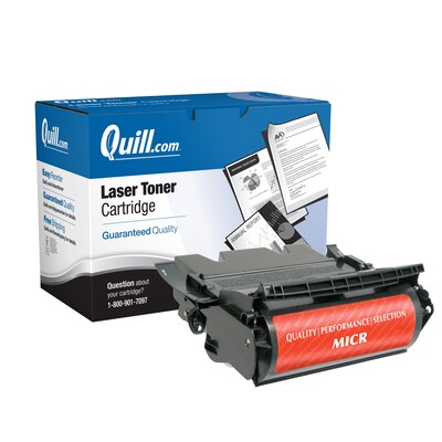 Quill Brand® Remanufactured Black High Yield MICR Toner Cartridge Replacement for Lexmark T640/T644 (64035HA)
