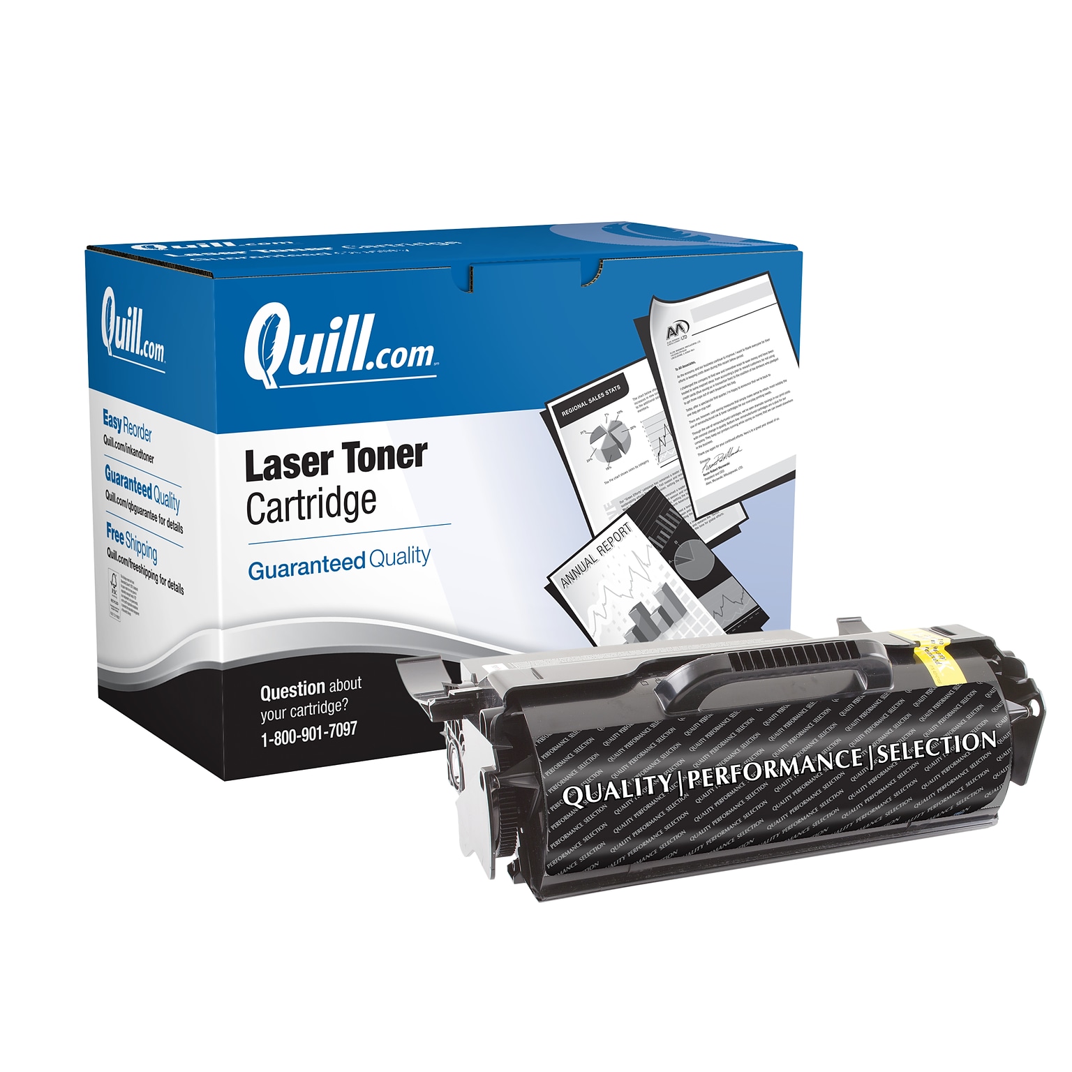 Quill Brand® Remanufactured Black High Yield Toner Cartridge Replacement for IBM Infoprint 1832/1852/1872 (39V2513/39V2514)