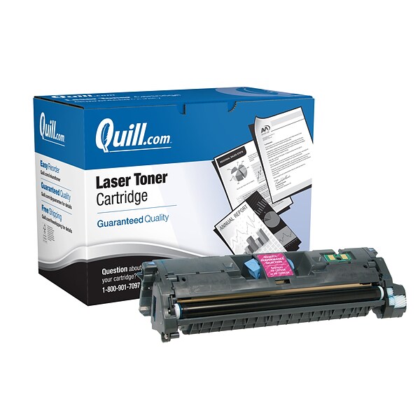 Quill Brand® Remanufactured Magenta Standard Yield Toner Cartridge Replacement for HP 121A/122A/123A (C9703A/Q3963A/Q3973A)