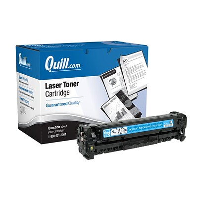 Quill Brand® HP 305 Remanufactured Cyan Laser Toner Cartridge, Standard Yield (CE411A) (Lifetime Warranty)