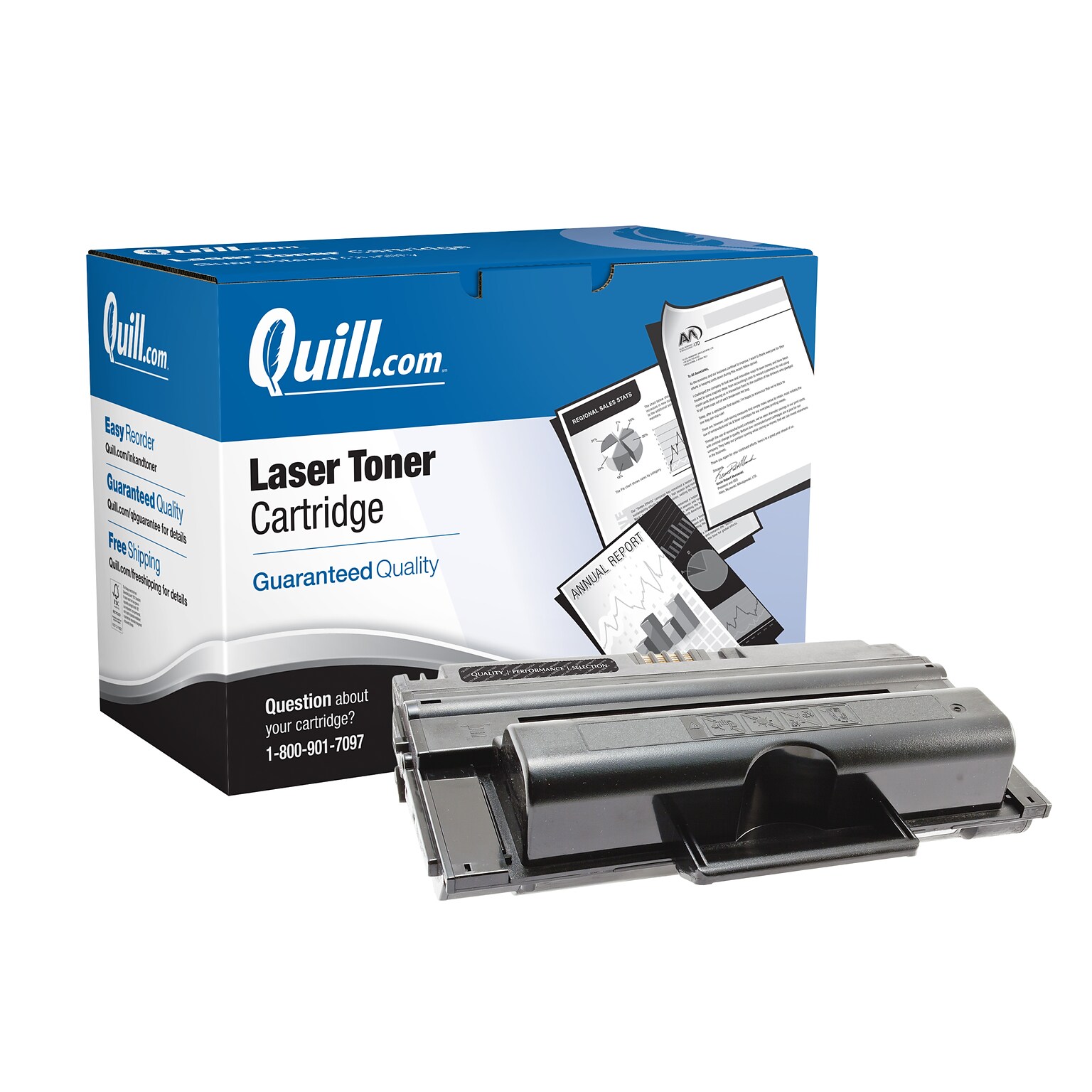 Quill Brand® Remanufactured Black High Yield Toner Cartridge Replacement for Xerox 3550 (106R01530) (Lifetime Warranty)