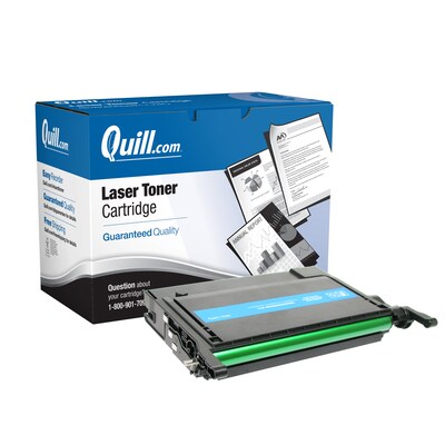 Quill Brand® Remanufactured Cyan High Yield Toner Cartridge Replacement for Samsung CLP-660 (CLP-C660A/B) (Lifetime Warranty)