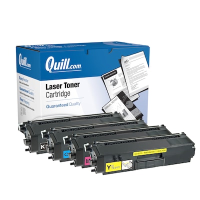 Quill Brand® Remanufactured Black/Cyan/Magenta/Yellow High Yield Toner Cartridge Replacement for Brother TN-315 (TN315BK)