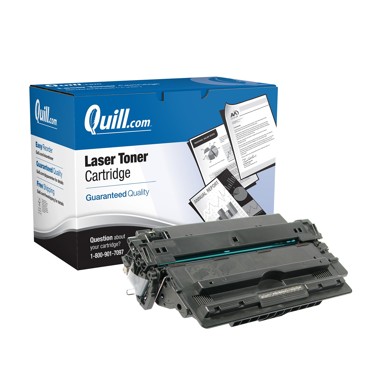 Quill Brand® Remanufactured Black Standard Yield Toner Cartridge Replacement for HP 14A (CF214A) (Lifetime Warranty)