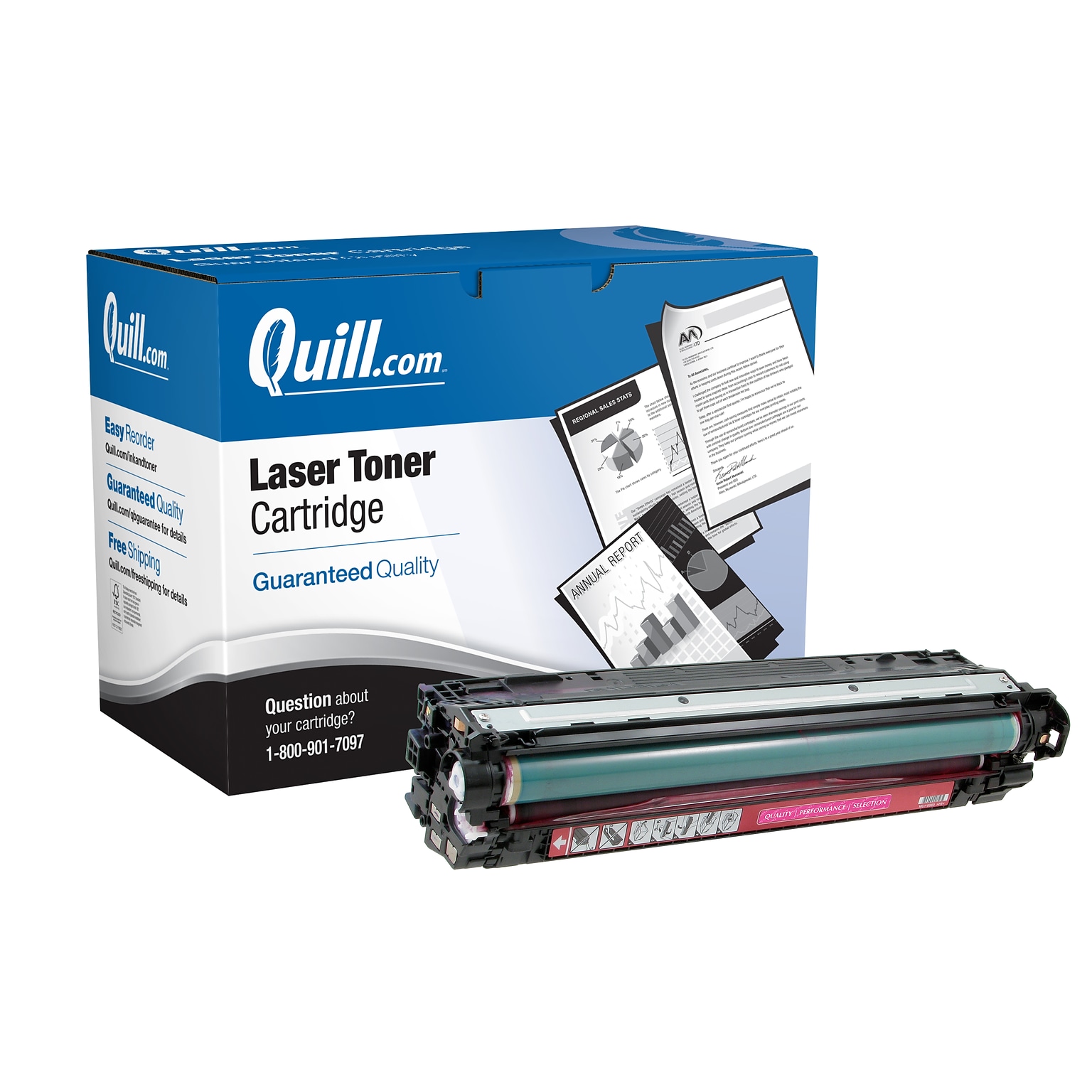 Quill Brand® Remanufactured Magenta Standard Yield Toner Cartridge Replacement for HP 307A (CE743A) (Lifetime Warranty)