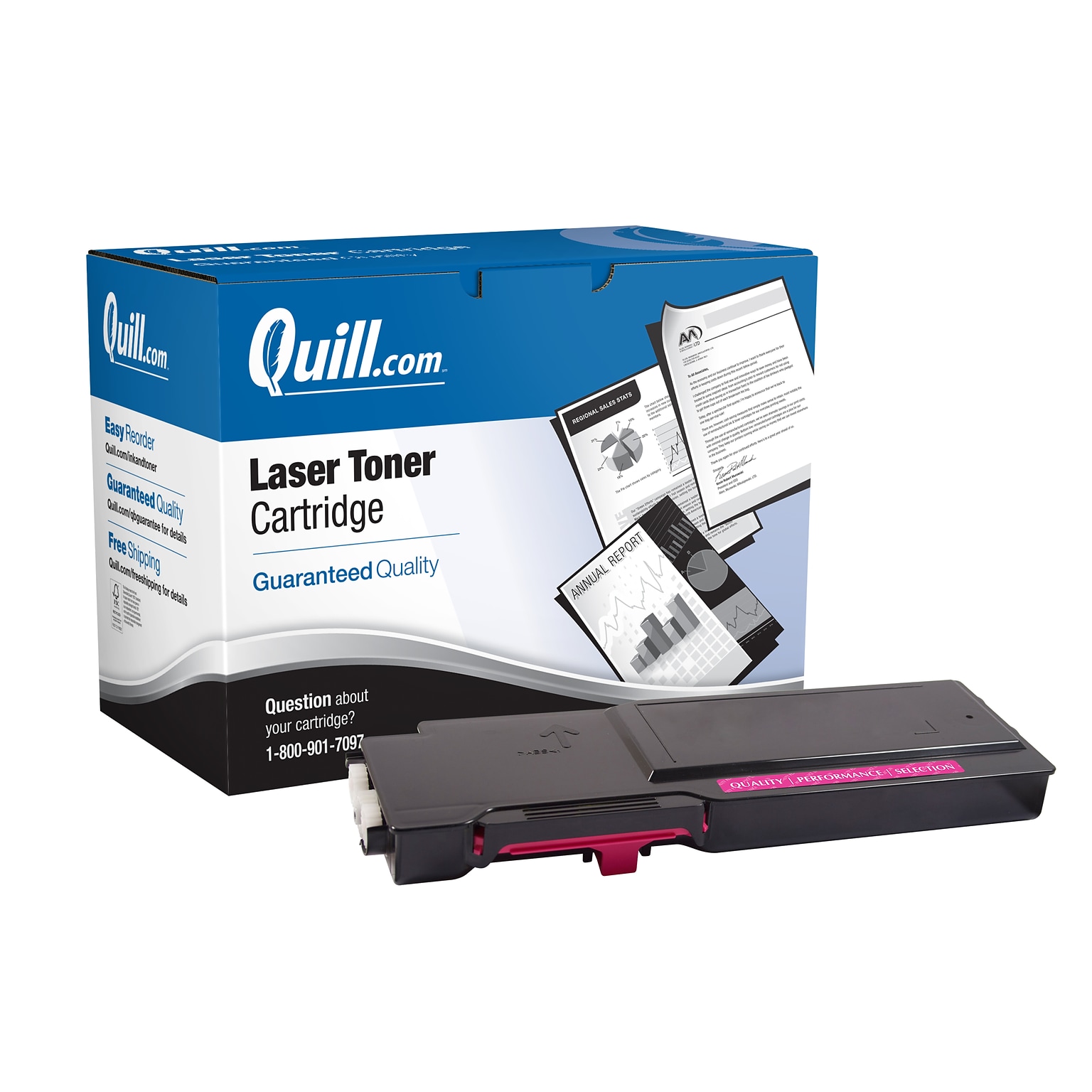 Quill Brand® Remanufactured Magenta High Yield Toner Cartridge Replacement for Xerox 6600/6605 (106R02226) (Lifetime Warranty)