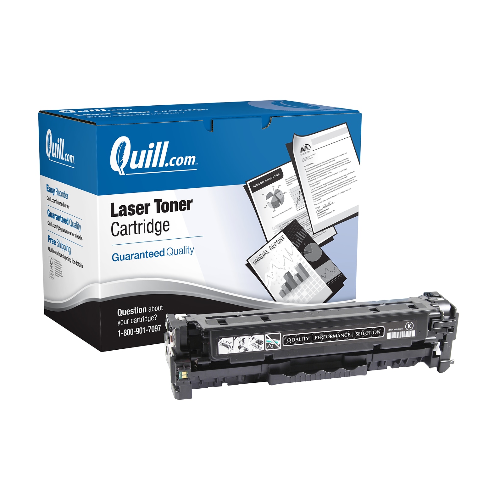 Quill Brand® Remanufactured Black High Yield Toner Cartridge Replacement for HP 312X (CF380X) (Lifetime Warranty)