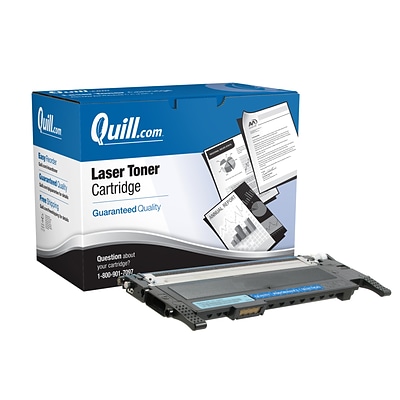 Quill Brand® Remanufactured Cyan Standard Yield Toner Cartridge Replacement for Samsung CLT-407 (CLT-C407S) (Lifetime Warranty)