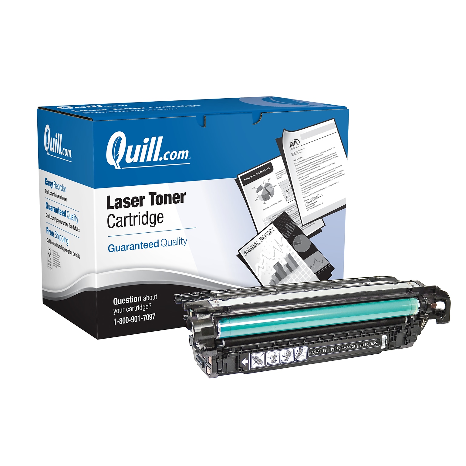 Quill Brand® Remanufactured Black Standard Yield Toner Cartridge Replacement for HP 652A (CF320A) (Lifetime Warranty)
