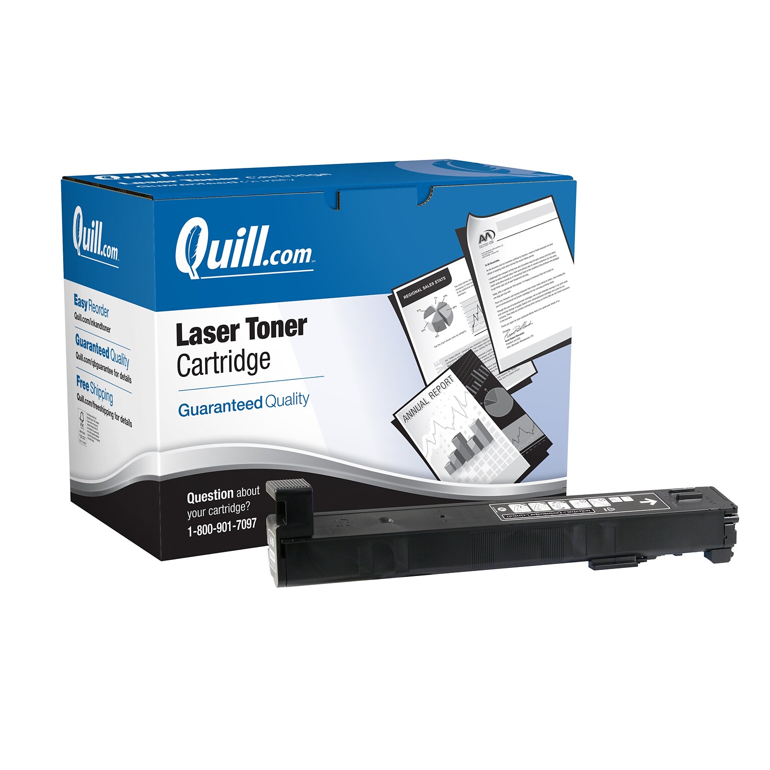 Quill Brand® Remanufactured Black Standard Yield Toner Cartridge Replacement for HP 827A (CF300A) (Lifetime Warranty)