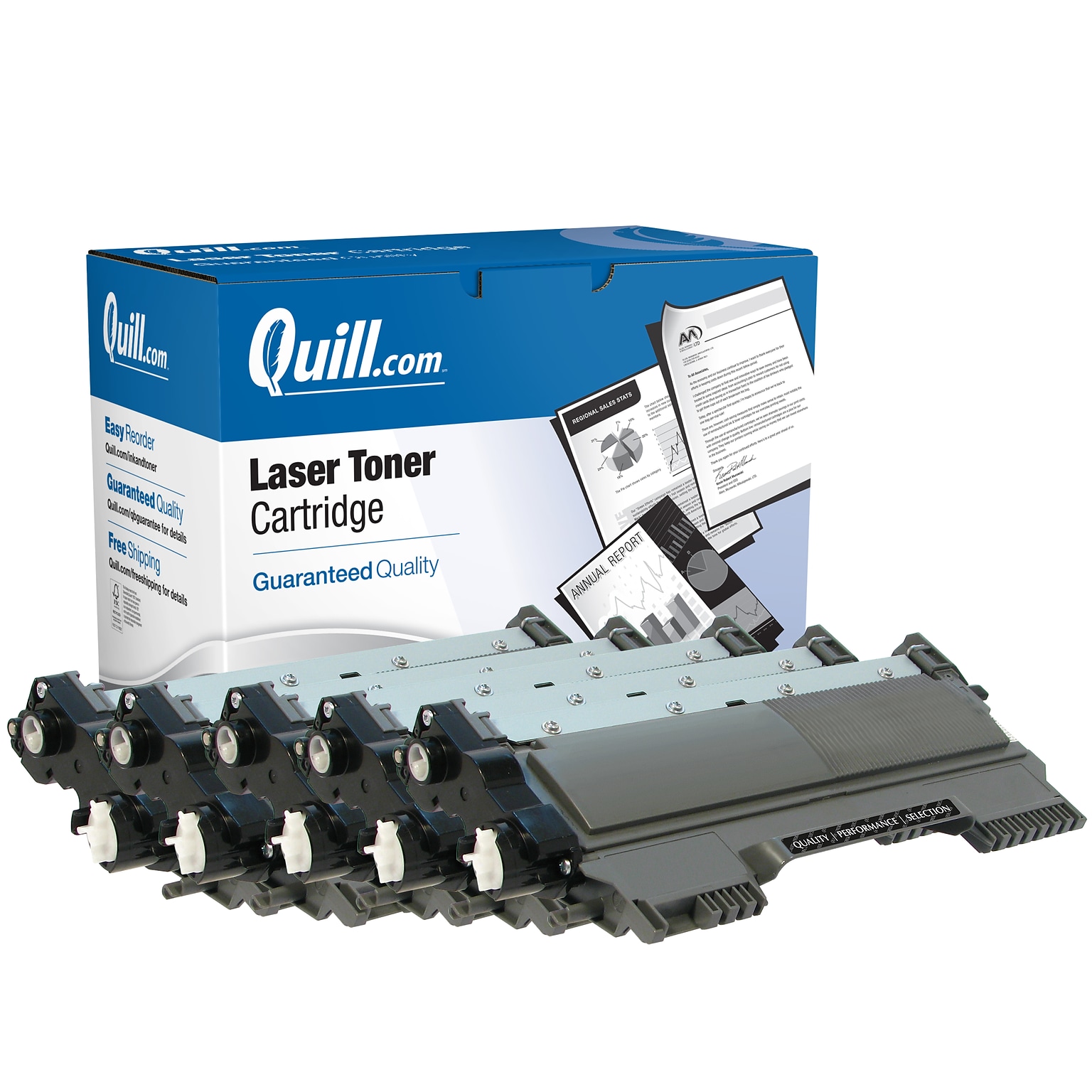 Quill Brand® Remanufactured Black Standard Yield Toner Cartridge Replacement for Brother TN-420 (TN420), 5/Pack