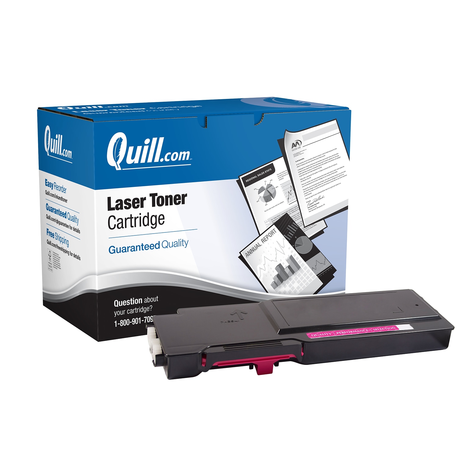 Quill Brand® Remanufactured Magenta High Yield Toner Cartridge Replacement for Dell 2660/2665 (VXCWK) (Lifetime Warranty)