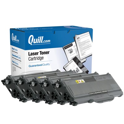 Quill Brand® Remanufactured Black High Yield Toner Cartridge Replacement for Brother TN-360 (TN360), 5/Pack (Lifetime Warranty)