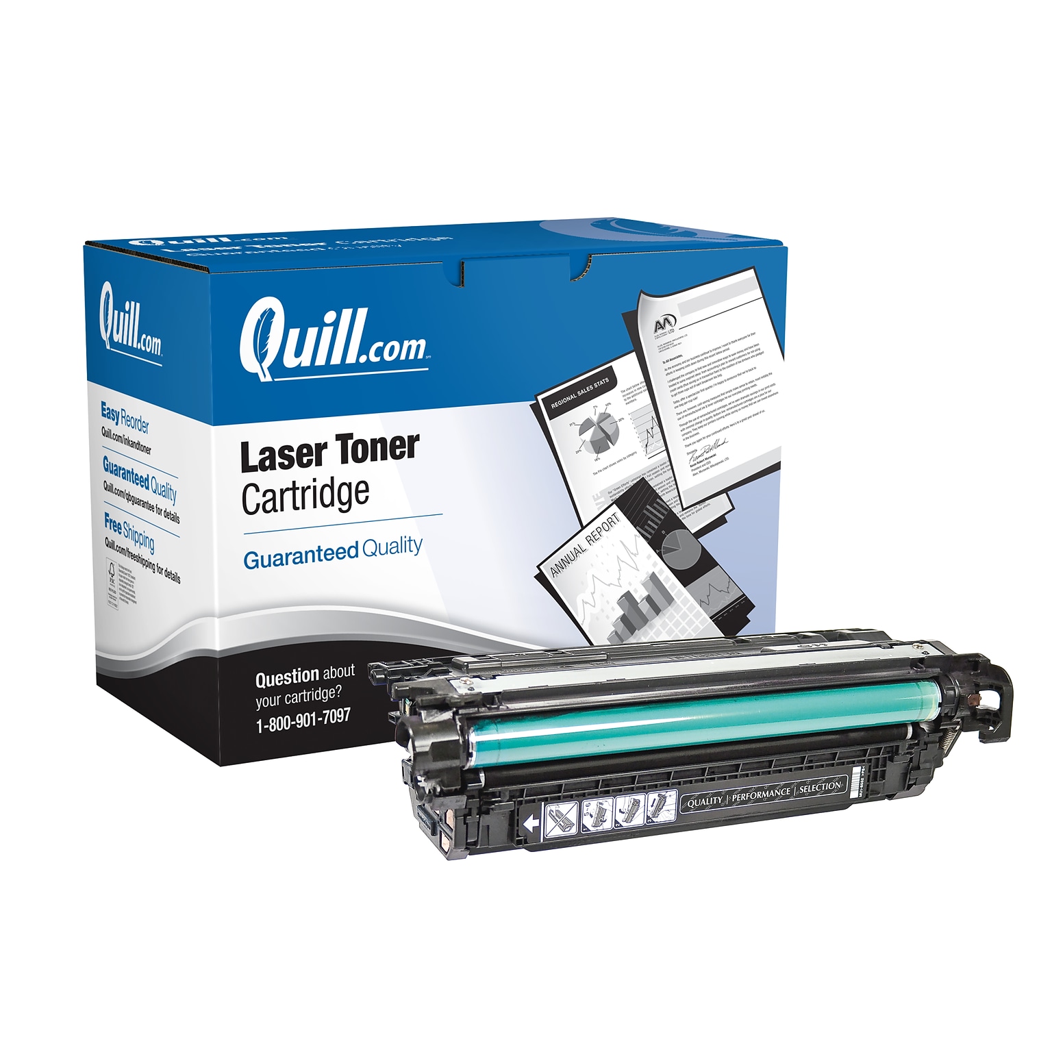 Quill Brand® Remanufactured Black High Yield Toner Cartridge Replacement for HP 654X (CF330X) (Lifetime Warranty)