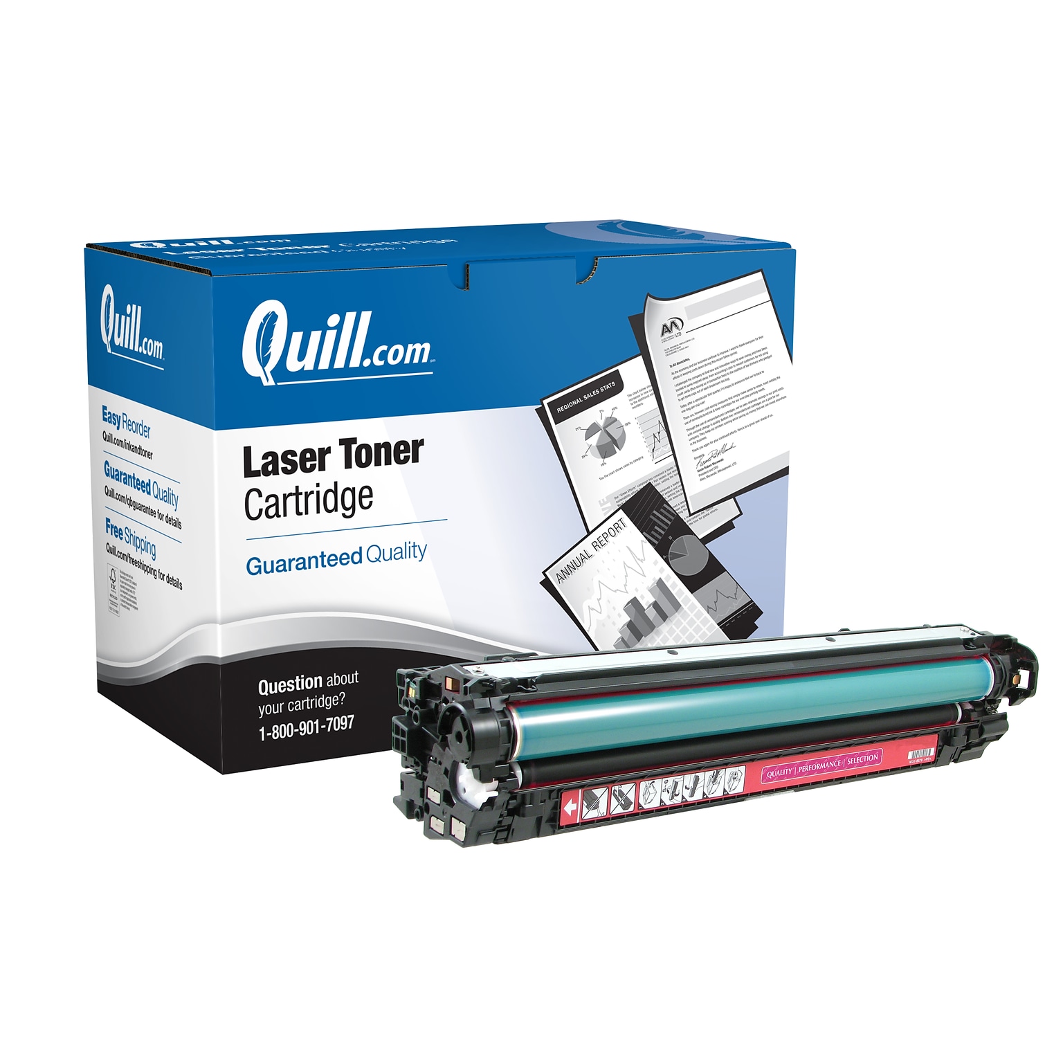 Quill Brand® Remanufactured Magenta Standard Yield Toner Cartridge Replacement for HP 651A (CE343A) (Lifetime Warranty)