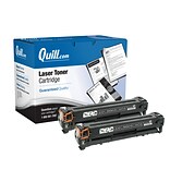 Quill Brand® HP 125 Remanufactured Black Laser Toner Cartridge, Standard Yield, 2/Pack (CB540A) (Lif