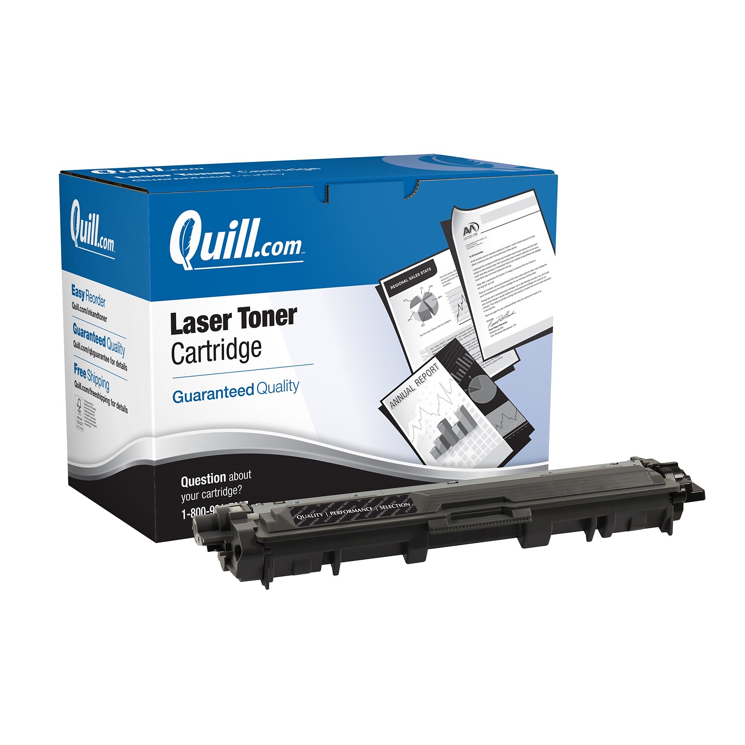 Quill Brand® Remanufactured Black Standard Yield Toner Cartridge Replacement for Brother TN-221 (TN221BK) (Lifetime Warranty)