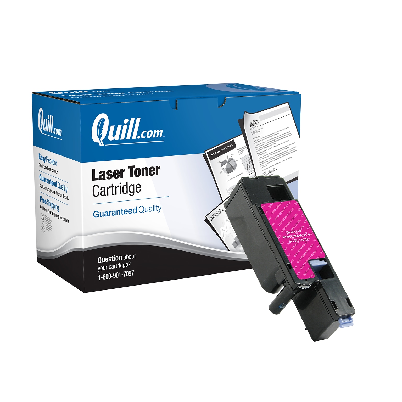 Quill Brand® Remanufactured Magenta Standard Yield Toner Cartridge Replacement for Xerox 6022/6027 (106R02757)