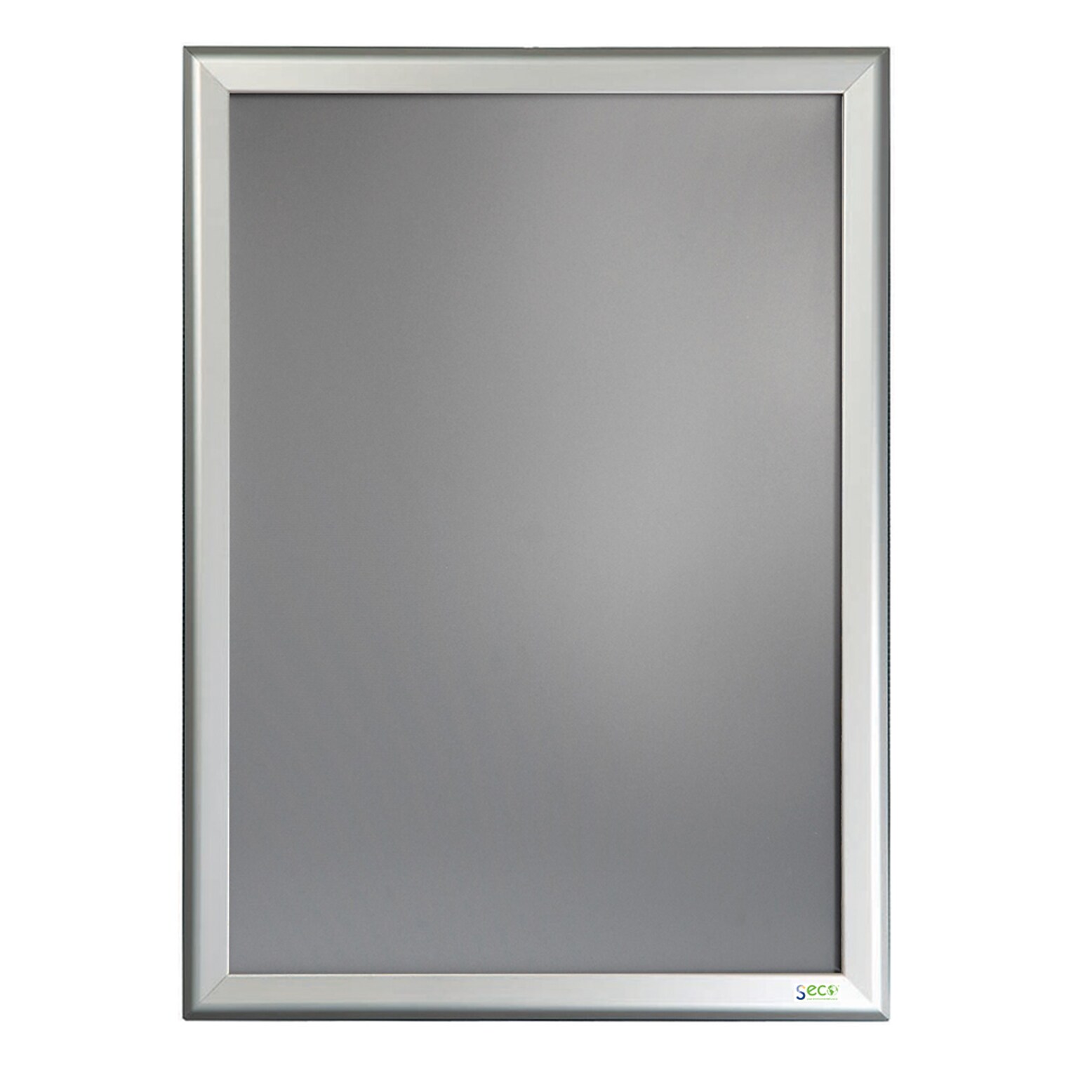 Seco Snapframe Polyvinyl Chloride Poster Board, 36 x 48, Silver (32SN3648-SV)