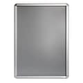 Seco Snapframe Polyvinyl Chloride Poster Board, 24 x 36, Silver (SN2436ROUND)