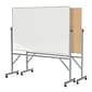 Ghent 4' H x 6' W Reversible Cork Bulletin Board/Whiteboard with Aluminum Frame (ARMK46)