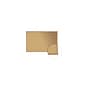 Ghent 4' H x 4' W Natural Cork Bulletin Board with Wood Frame (WK44)