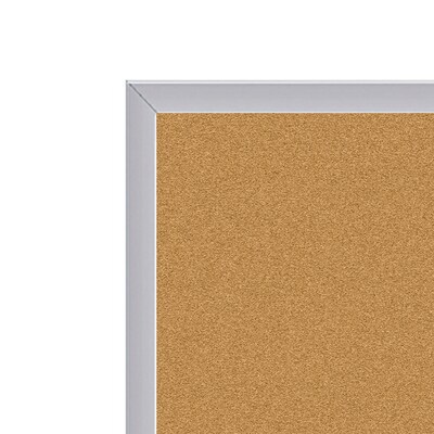 Ghent 4 H x 4 W Natural Cork Bulletin Board with Aluminum Frame (AK44)