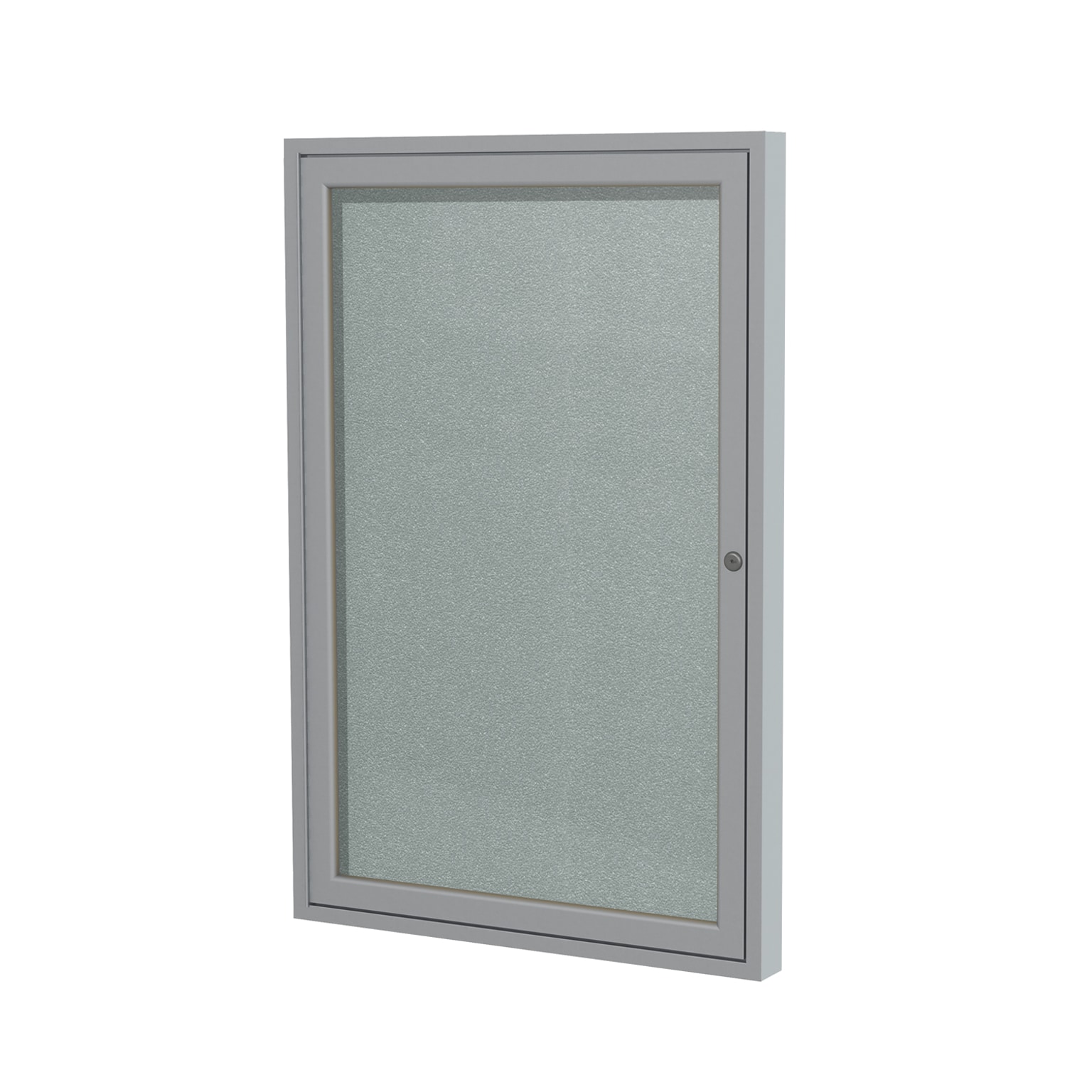 Ghent 24 H x 18 W Enclosed Vinyl Bulletin Board with Satin Frame, 1 Door (PA12418VX-193)