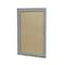 Ghent 24 H x 18 W Enclosed Vinyl Bulletin Board with Satin Frame, 1 Door, Caramel (PA12418VX-181)