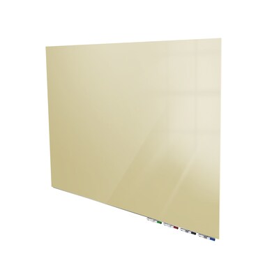 Ghent Aria 2'H x 3'W Low Profile Magnetic Glass Whiteboard, Beige (ARIASM23BG)