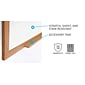 Ghent Magnetic Porcelain Whiteboard with Wood Frame, 4'H x 10'W (M1W-410-4)