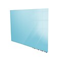 Ghent Aria 4H x 5W Low Profile Magnetic Glass Whiteboard, Blue (ARIASM45BE)
