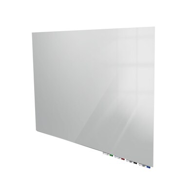 Ghent Aria Low Profile Magnetic Glass Whiteboard, 3H x 4W, Gray (ARIASM34GY)