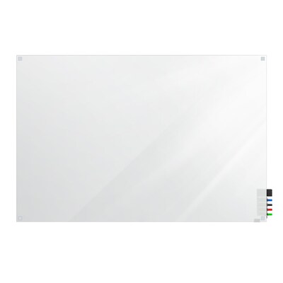 Ghent Harmony Frosted Glass Whiteboard with Square Corners, 4H x 5W (HMYSN45FR)