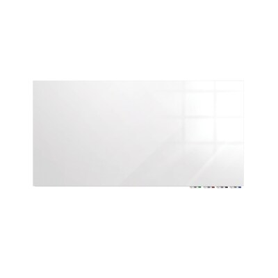 Ghent Aria Low Profile Magnetic Glass Whiteboard, 2H x 3W, White (ARIASM23WH)