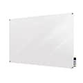 Ghent Harmony Magnetic Glass Whiteboard with Square Corners, 3H x 4W, White (HMYSM34WH)