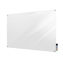 Ghent Harmony 4H x 5W Magnetic Glass Whiteboard with Radius Corners, White (HMYRM45WH)